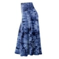 thumbnail image 2 of Made by Johnny Women's Tie Dye Lightweight Flare Midi Pull On Closure Skirt L NAVY, 2 of 5