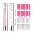 thumbnail image 1 of Kit de 34 Stylos, 2 Stylos Cire Rechargeables avec 32 Pcs Cire, Point de Colle Rotatif (Rose & Blanc), 1 of 5