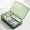 Green_Hot#756, variant on Transparent divided organizer box with lid for charging cables, cords, adapters, electronics accessories | stackable plastic storage container for desk, bedroom, living room, office, small items