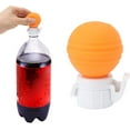 thumbnail image 2 of Soda Bottle Pump, Plastic Bottles Sealer, Pour Carbonation Carbonated Drink Leak-Proof Cover Soda Bottle Cap, Keep Pump Cap Saver Stopper Lids, Orange, 2 of 8