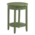 thumbnail image 3 of Convenience Concepts American Heritage Baldwin 1 Drawer End Table with Shelf, Dark Sage Green, 3 of 6