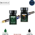 thumbnail image 2 of Monteverde 60ml Ink, Crocodile (Green), Toucan (Black) Jungle Ink (G309CR, G309TC) Fountain Pen Ink (30ml Each Ink Bottle, 2 Pack), 2 of 2