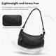thumbnail image 4 of Bolso Mujer Tejido Tote Axila Hombro Satchel Hobo Otoño Invierno Monedero Negro, 4 of 6