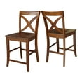 thumbnail image 7 of Vineyard Solid Wood Counter Height Stool in Espresso - 24" Seat Height, 7 of 7