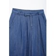 thumbnail image 5 of HH TRAF 2024 Pantalones casuales de pierna ancha para mujer, pantalones vaqueros azules de cintura alta con bolsillos, botones y cremallera, pantalones largos de otoño para mujer a la moda, 5 of 5