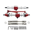 thumbnail image 4 of Dualoai 1/12 RC Front Rear Axle Assembly RC Car Accessory for MN78 MN82 RC Car Model red, 4 of 9