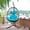 Light Blue, variant on CARZZI LIFE Swing Chair Hanging Chair, Foldable Chair That Hammocks with with UV Resistant Washable Cushionand Rusty Resistant Aluminum Frame a Person Hanging Egg Chair for Patio Balcony Garden,Green