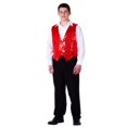 thumbnail image 1 of Dress Up America 746-M Gilet Rouge à Paillettes pour Adulte, Moyen, 1 of 1