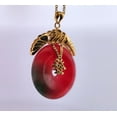 thumbnail image 6 of Red Jade Carnelian Wealth Gold Necklace, 6 of 7