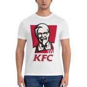 Kfc Logo Men'S Basic Short Sleeve T-Shirt Fashionable White X-Large