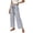 Blue-1, variant on Womens Striped Wide Leg Pants High Waist Drawstring Palazzo Summer Office Business Casual Trousers with Pockets
