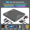 thumbnail image 2 of Unidad externa de CD/DVD ROOFULL USB 3.0 y USB-C para PC portátil, 2 of 9
