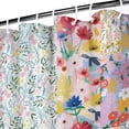 thumbnail image 3 of Pioneer Flower Floral Print Pattern Shower Curtain 72"x72" ,Bathroom Decorative Shower Curtains Set with 12 Hooks,Modern Waterproof Washable Shower Curtain, 3 of 5
