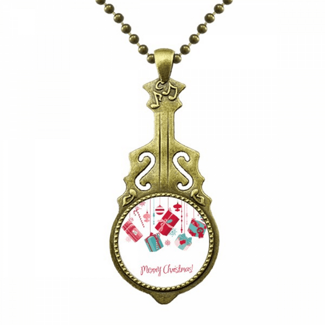 mas Flocon de Neige Béquille Modèle Collier Antique Guitare Bijoux Musique Pendentif