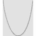 thumbnail image 2 of 14K White Gold Jbsp's 3mm Flat Figaro Chain (24 X 3) Made In South Africa 1300-24, 2 of 5
