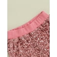 thumbnail image 5 of Bagilaanoe Toddler Baby Girls Sequins Flared Pants Kids Elastic Waistband Sparkling Trousers 6M 12M 2T 3T 4T 5T 6T Little Girl Bell Bottoms for Party, 5 of 8