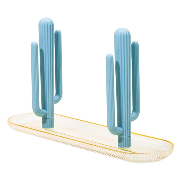 Escurridor de palillos para encimera de cocina y restaurante azul claro