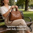 thumbnail image 6 of Sunyuer Elegant Vegan Leather Handbag - Large Capacity Shoulder Bag with Adjustable Strap, 6 of 6
