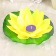 thumbnail image 5 of 10pcs velas flotantes de luz de linterna de loto de seda multicolor decoraciones, 5 of 5