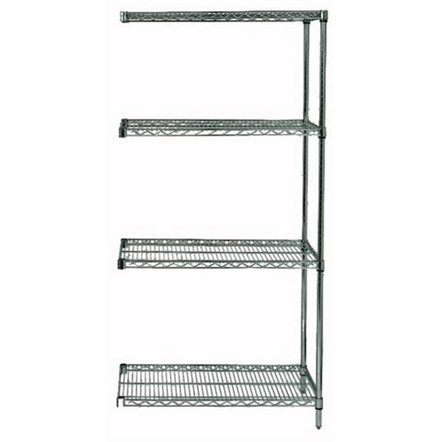 Quantum Storage AD86-1272P Wire Shelving 4-Shelf Add-On Units - Proform, 12 x 72 x 86 in.