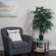 thumbnail image 5 of Vickerman 4' Artificial Mango Bush, Black Plastic Pot., 5 of 6