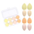 thumbnail image 3 of 8PCS Fond de Teint Multicolore Blush Beauté Éponges Maquiller Éponge Blender Ensemble Multi-Forme Mélangeant des Éponges pour une Utilisation Sèche et Humide (Jaune), 3 of 5