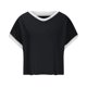 thumbnail image 4 of Tops de Cuello Redondo para las Mujeres de Manga Corta Impresa Casual, Camiseta de Moda para Uso Diario Y de Fiesta, 4 of 5