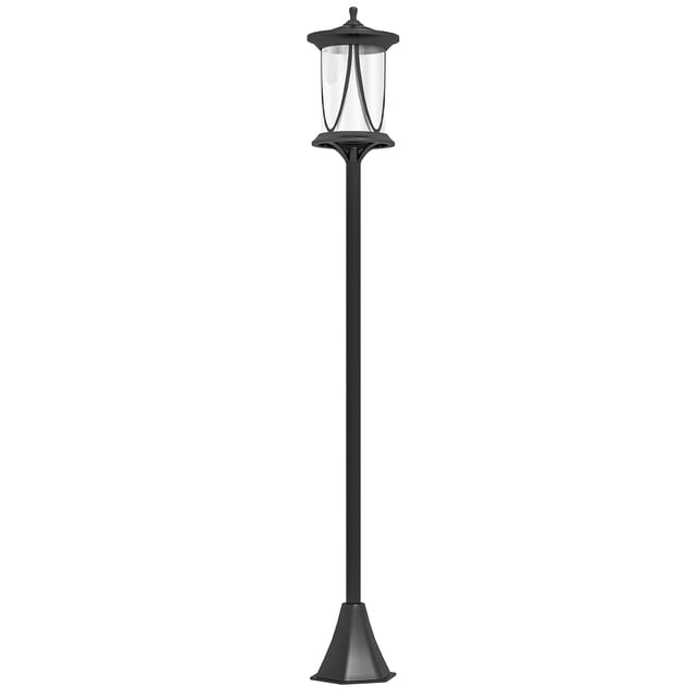 CoSoTower 50" Solar Post Light, Cool White LED Outdoor Lamp, Waterproof IP44 for Patio, Garden, Backyard, Pathway