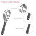 thumbnail image 3 of Color kitchen mini silicone egg beater – mini egg beater set egg beater for mixing, cooking and bakinggrey, 3 of 4