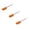 Orange, variant on ZOURIH Mini Silicone Spatulas for Kitchen Cooking & Baking, Small Silicone Cooking Utensils, Heat Resistant BPA Free - Up to 446 Degrees,Orange