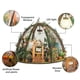 thumbnail image 1 of DIY Miniature Dollhouse Kit Wooden Mini Starry Flower Green House with LED Light for Kids, 1 of 5