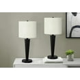 thumbnail image 2 of Monarch Specialties I 9643 Lighting, Set of 2Table Lamp, USB Port Included, Black Metal, Ivory, Cream Shade, 2 of 7