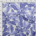 thumbnail image 4 of oneOone Polyester Spandex Medium Purple Fabric Tropical Leaf Sewing Material Print Fabric By The Yard 56 Inch Wide, 4 of 4
