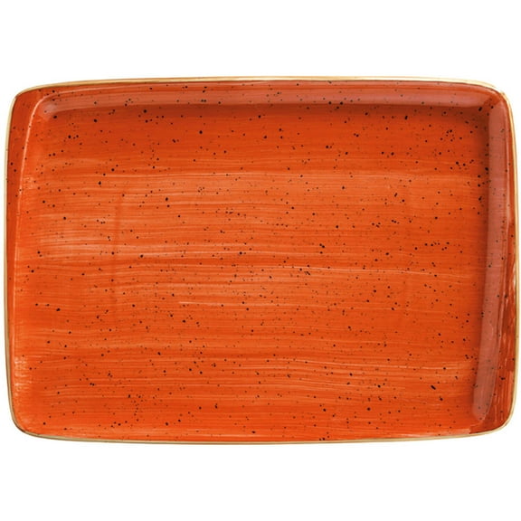 Terracota 14.25" x 10.25" x h:0.75" Rectangular Terracotta Porcelain Platter