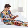 thumbnail image 6 of Uemuo funny dogs Pattern 2-Piece Loungewear Set - Men’s Soft Sleepwear, Cozy Winter PJs, Comfy Sleep Set-X-Large, 6 of 7