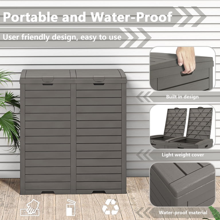 D.CRAFT ディークラフト Guardian ガーディアン 18g 送料無料 LHBcraft Large 62 Gal Outdoor Trash Can with Big Cover, Waterproof