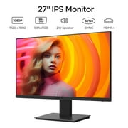 KOORUI 27 inch Computer Monitor,IPS FHD (1920 x 1080) 75Hz 99% sRGB PC Desktop Gaming Monitors for Computer ,HDMI/VGA Port, Visioncare,27N1