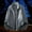 Gray, variant on Timoontee Sherpa Jacket Men Comfy Long Sleeve Stand Jacket Windproof Warm Jacket Daily Casual Jacket Solid Full Zip Jacket with Zip Pockets White M