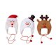 thumbnail image 4 of Sombrero de Navidad para niños y adultos, gorro de árbol de Navidad, tela cepillada, cuerda larga, dibujos animados, muñeco de nieve, alce, 2023, 4 of 4