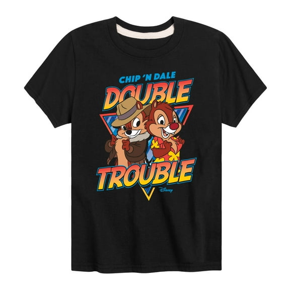 Chip 'N Dale Rescue Rangers - Double Trouble - Toddler And Youth Short Sleeve Graphic T-Shirt