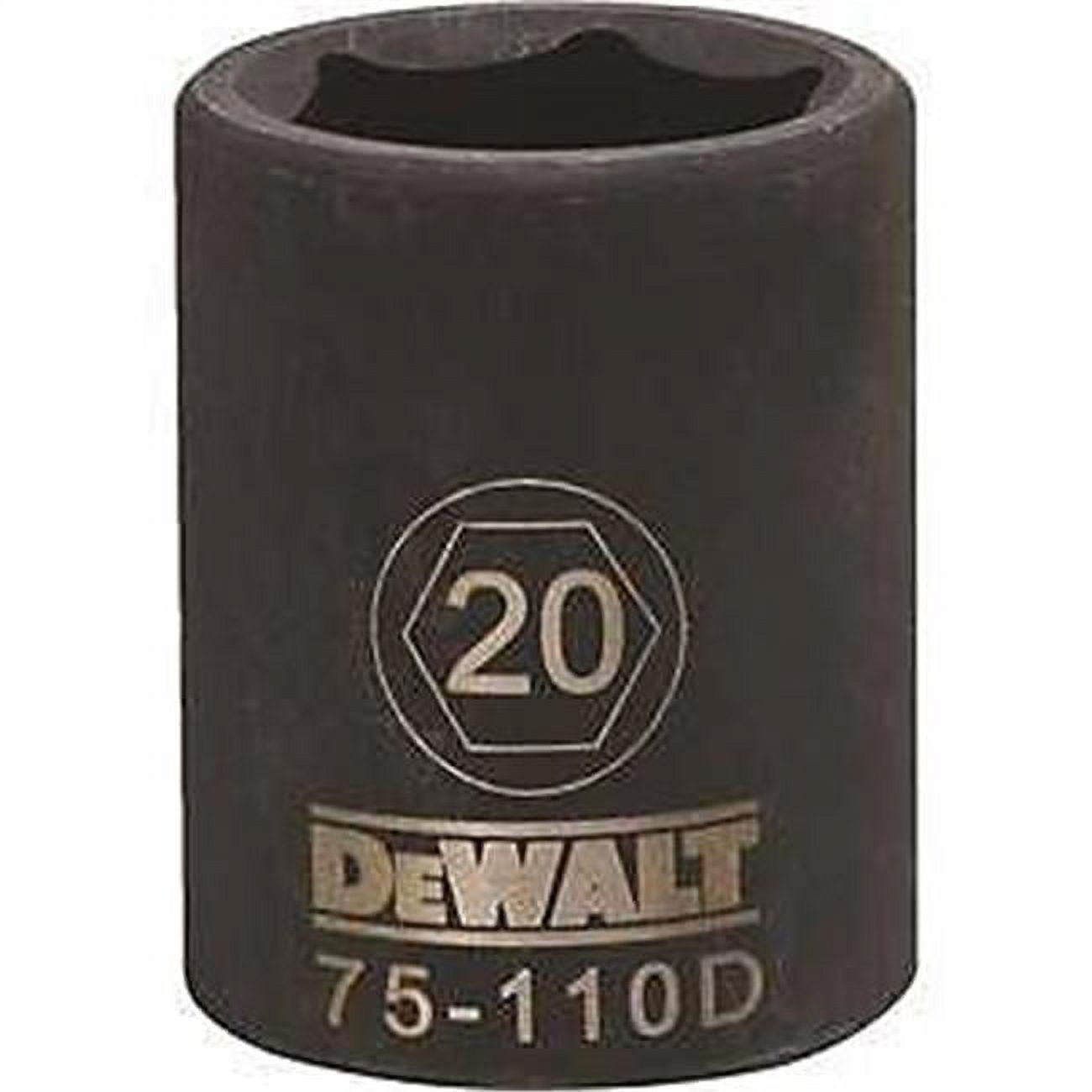 Stanley Tools 7516776 DWMT75110OSP Impact 0.5 Drive 6 Point Socket, 20 mm