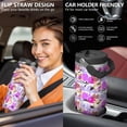 thumbnail image 5 of Modern 30oz Handheld Travel Tumbler with Handle – Double Wall Stainless Steel Insulated Cup, Flip Straw Lid, Leak-Proof & BPA-Free for Hot and Cold Drinks – Durable Coffee & Juice Mug White, 5 of 7
