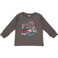 thumbnail image 3 of Inktastic Cheer Word Salad with Megaphone and Stars with Black Outline Girls Long Sleeve Toddler T-Shirt, 3 of 5