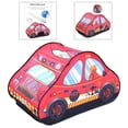 thumbnail image 4 of Tienda de campaña con forma de camión para niños, casa de juegos de simulación, aprendizaje temprano, vínculos sociales carro de bomberos de la escuela, 4 of 9