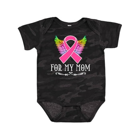 

Inktastic Breast Cancer Ribbon for My Mom Gift Baby Girl Bodysuit