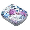 thumbnail image 2 of Luzkey Small Tin Can Container with Lid, Multifunctional Rectangular Empty Storage Box, Tin Can with Metal Hinges for Candy, Jewelry, Violet Color Rose, 2 of 7