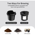 VIMUKUN Single Serve Coffee Maker Compatible with KCup Pod & Ground