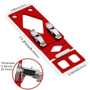 Track Saw Square Guide for Guide Rail, 90 Degree Right Angle Guide with Edge Support,Compact Circular Saw Accessory for Parallel Guide System