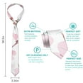 thumbnail image 6 of Men's Abstract Floral Necktie - Modern Watercolor Botanical Satin Wedding Tie, 6 of 6