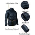 thumbnail image 6 of Youloveit Mens Big & Tall Packable Puffer Jacket Lightweight Windbreaker Packable Puffer Bubble Jacket Waterproof Rain Jacket with Zip-Up, 6 of 8